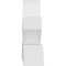 Ekena Millwork Richland Architectural Grade PVC Gable Bracket, 84"W x 14"H x 4"D x 4"F, 4/12 Pitch GBP084X14X0404RIC00 - alternate 4